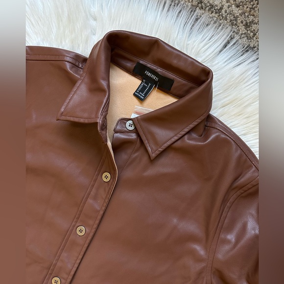 F21 faux leather shacket - Picture 4 of 6